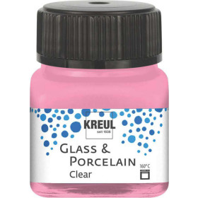 16210 KREUL Glass & Porcelain Clear Pink 20 ml