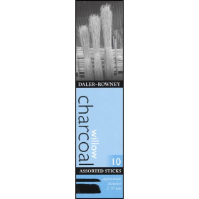 Willow Charcoal Sticks - Assorted Pack of 10