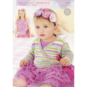 Sirdar Booklet 1221: Snuggly Smiley Stripes DK Ballet Cardigans