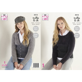5513 Ladies Truffle & DK Knitting Pattern