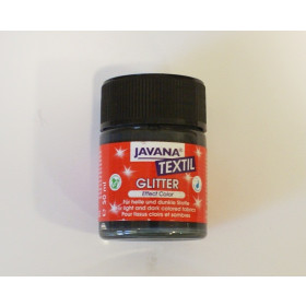 92274 Javana Textile Glitter 50ml Black