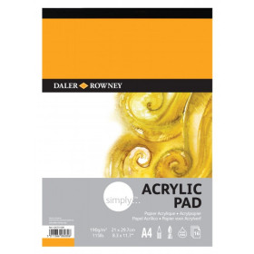 436731400 Simply Acrylic Artist Paper Pad A4