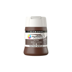 142250223 System 3 Textile Screen Printing Acrylic Burnt Umber 250ml