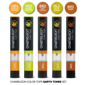 CT4503UK Chameleon 5 Color Tops Earth Tones Set