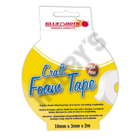 GD750 Craft Foam Tape 10mm x 3 mm x 2 m.