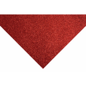 GF01/12 Glitter Felt Sheet 23 x 30 cm Red 