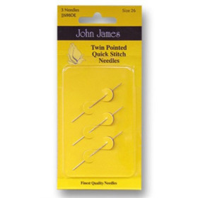JJ698DEO26 John James Twin Pointed Quick Stitch Needles Size 26