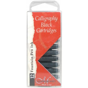 MC0461CB Black Manuscript Calligraphy Cartridge 12-Pkg