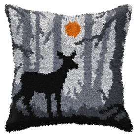ORC.4127 Latch Hook Kit Cushion Large Deer