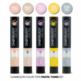 CT4501UK Chameleon 5 Color Tops Pastel Tones Set