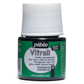 050-018 Vitrail Transparent Glass Solvent-based  45ml Chartreuse