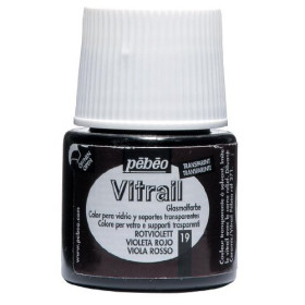 050-019  Vitrail Transparent Glass Solvent-based 45ml Red Violet