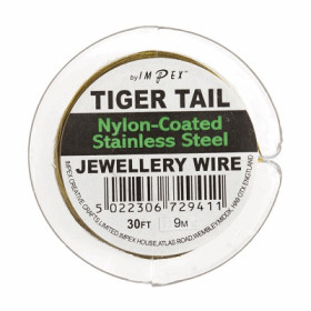 CB926 Tiger Tail Wire - Gold 9m