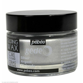 766510 Pebeo Gedeo Gilding Wax Silver 30ml