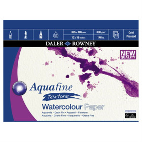 403660051 Aquafine Texture Watercolour Pad 12" x 16"