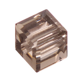 2216458 Swarovski Crystal  Cube Black Diamond 4mm / 5 pcs