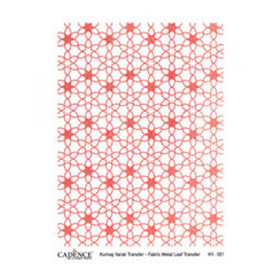 KV-021 Metal Leaf Fabric Transfer Paper 30 x 42 cm - Rose Gold