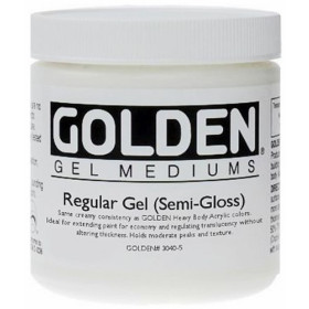 3040-5Golden Regular Gel (Semi-Gloss) 237ml