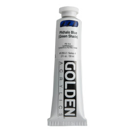 1255-2 Golden Artist Color Heavy Body  59ml Phthalo Blue ( Green Shade)