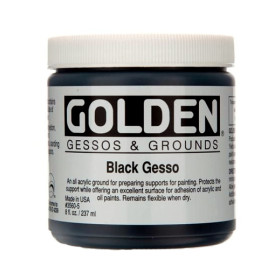 3560-5 Golden Black Gesso 237ml