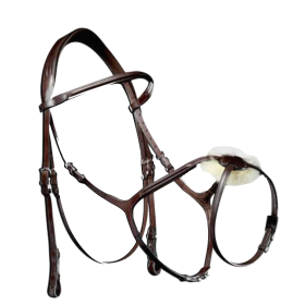 893263 Leather Performance Figure of Eight Bridle Full Size Black